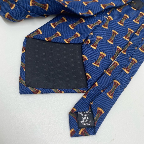 Bill Blass Black Label Blue Silk Imported Neck Tie - Picture 5 of 9